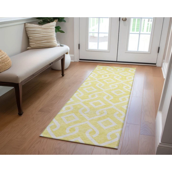 Chantille ACN621 Yellow 2'3" x 7'6" Rug
