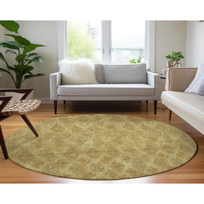 Chantille ACN622 Gold 8' x 8' Rug