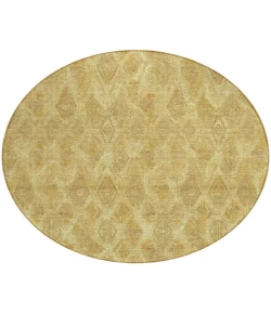 Addison Chantille ACN622 Gold 8 ft. x 8 ft. Round Rug