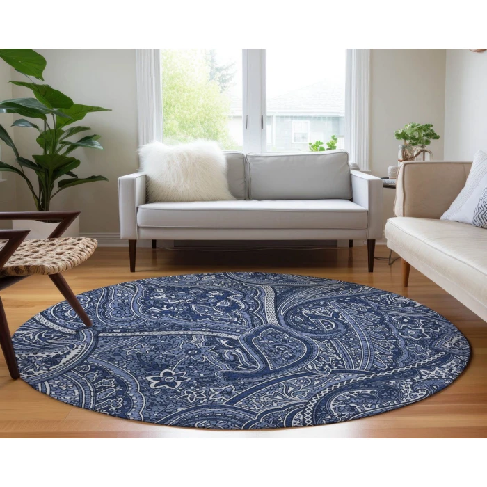 Chantille ACN623 Navy 8' x 8' Rug