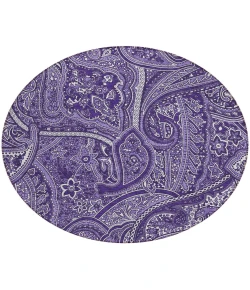 Addison Chantille ACN623 Purple 8 ft. x 8 ft. Round Rug