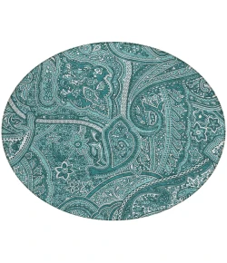 Addison Chantille ACN623 Teal 8 ft. x 8 ft. Round Rug