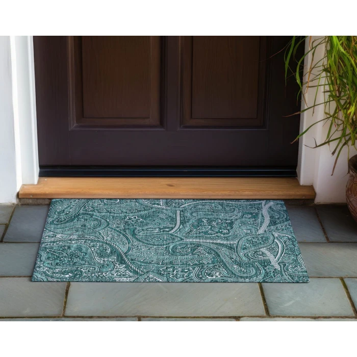 Chantille ACN623 Teal 1'8" x 2'6" Rug