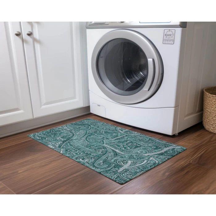 Chantille ACN623 Teal 1'8" x 2'6" Rug