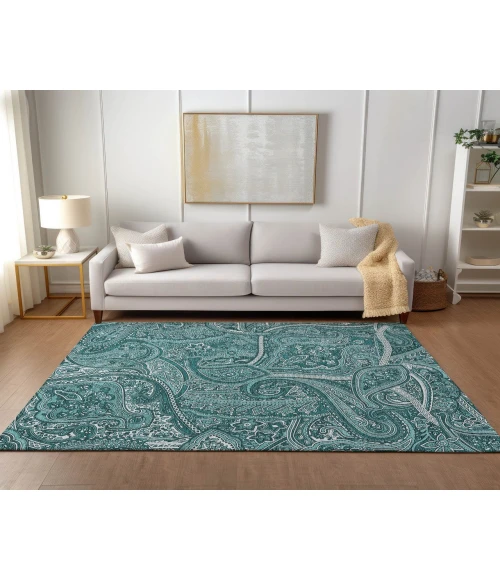 Chantille ACN623 Teal 5' x 7'6" Rug