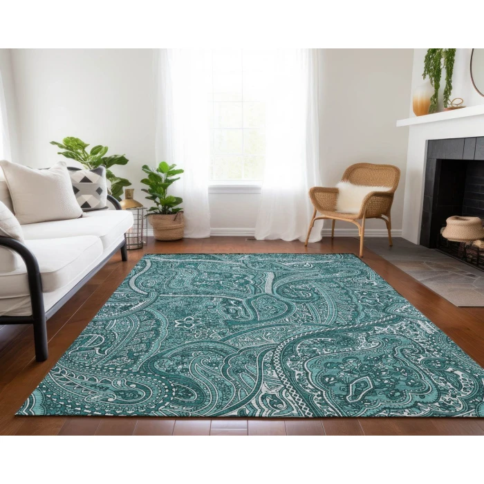 Chantille ACN623 Teal 9' x 12' Rug