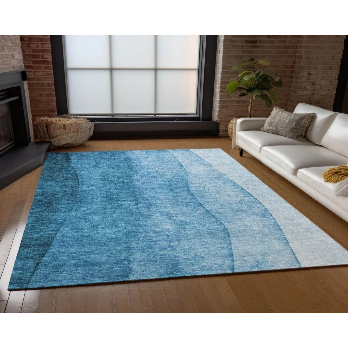 Chantille ACN625 Teal 5' x 7'6" Rug