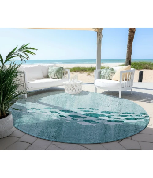 Chantille ACN627 Teal 8' x 8' Rug