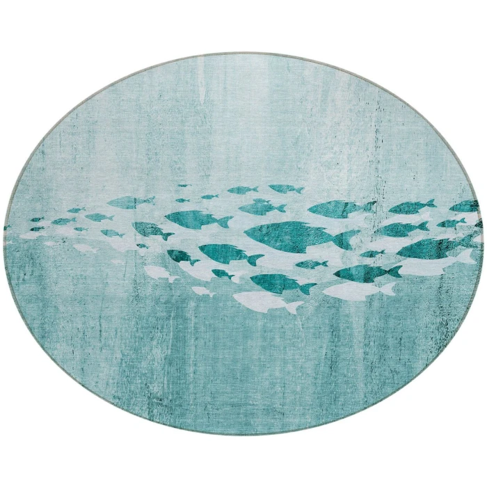 Chantille ACN627 Teal 8' x 8' Rug