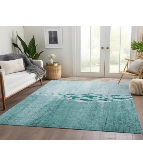 Chantille ACN627 Teal 2'6" x 3'10" Rug