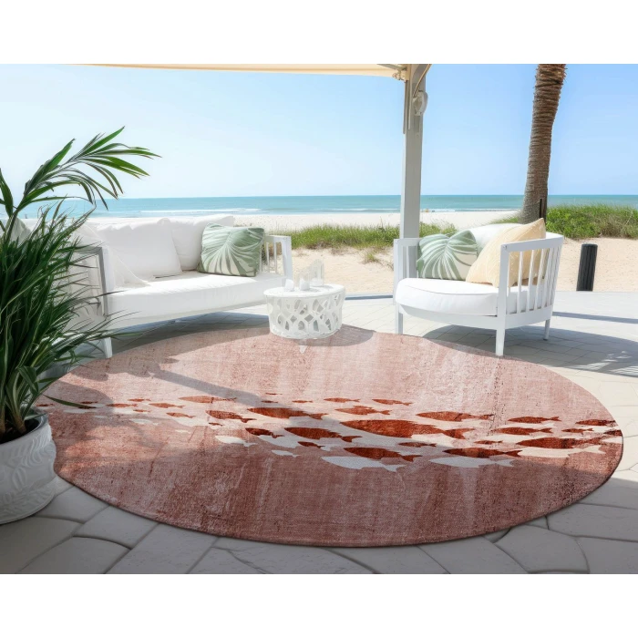 Chantille ACN627 Terracotta 8' x 8' Rug