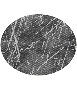 Addison Chantille ACN628 Charcoal 8 ft. x 8 ft. Round Rug