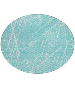 Addison Chantille ACN628 Teal 8 ft. x 8 ft. Round Rug