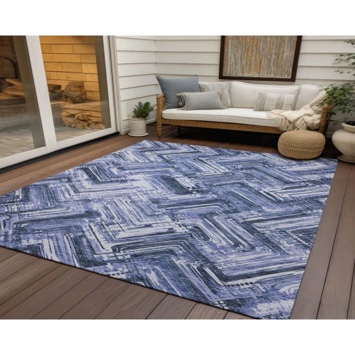 Chantille ACN630 Blue 5' x 7'6" Rug
