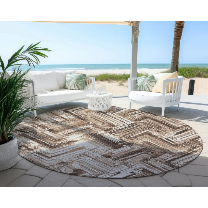 Chantille ACN630 Brown 8' x 8' Rug