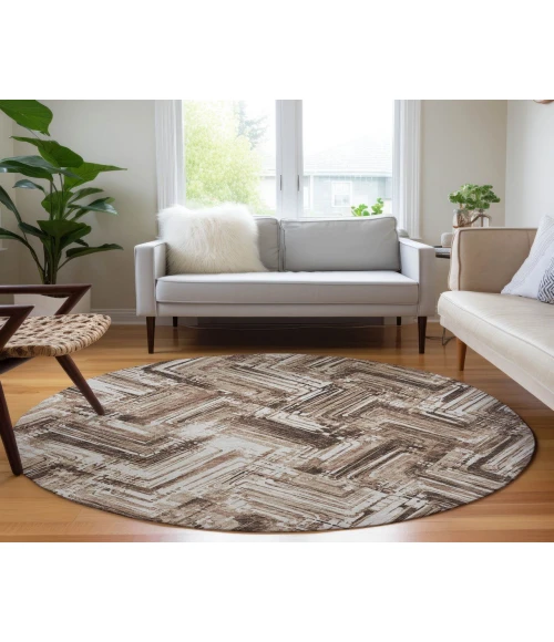 Chantille ACN630 Brown 8' x 8' Rug