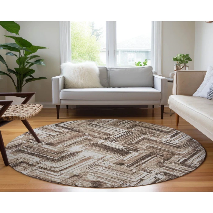 Chantille ACN630 Brown 8' x 8' Rug