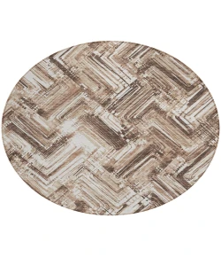 Addison Chantille ACN630 Brown 8 ft. x 8 ft. Round Rug