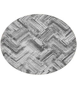 Addison Chantille ACN630 Gray 8 ft. x 8 ft. Round Rug