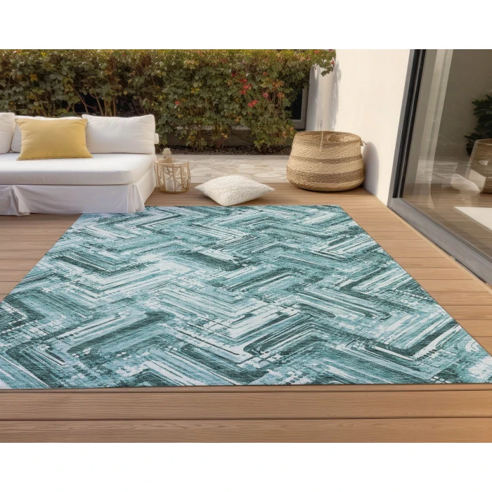 Chantille ACN630 Teal 2'6" x 3'10" Rug
