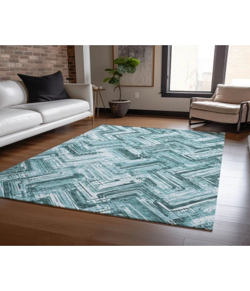 Chantille ACN630 Teal 2'6" x 3'10" Rug