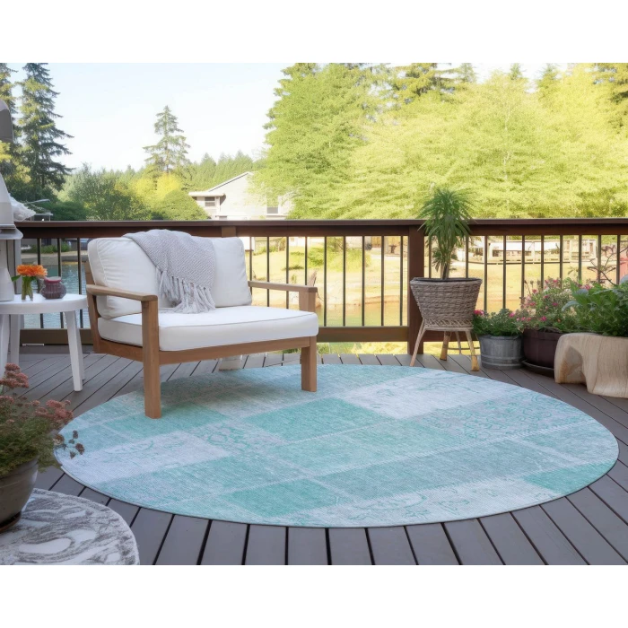 Chantille ACN631 Aqua 8' x 8' Rug