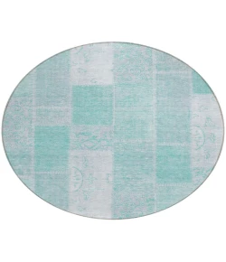 Addison Chantille ACN631 Aqua 8 ft. x 8 ft. Round Rug