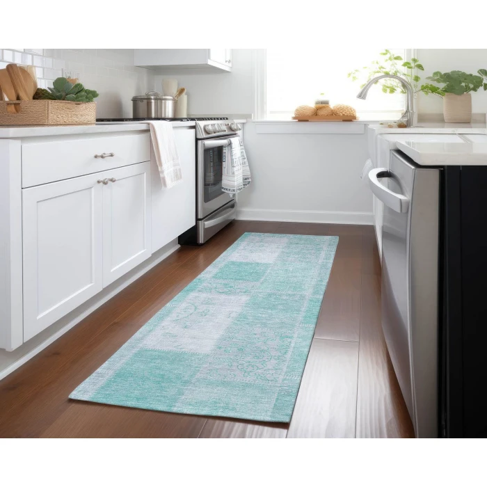 Chantille ACN631 Aqua 2'3" x 7'6" Rug