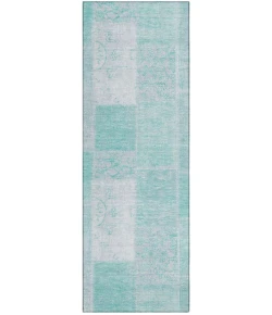 Addison Chantille ACN631 Aqua 2 ft. 3 in. x 7 ft. 6 in. Runner Rug