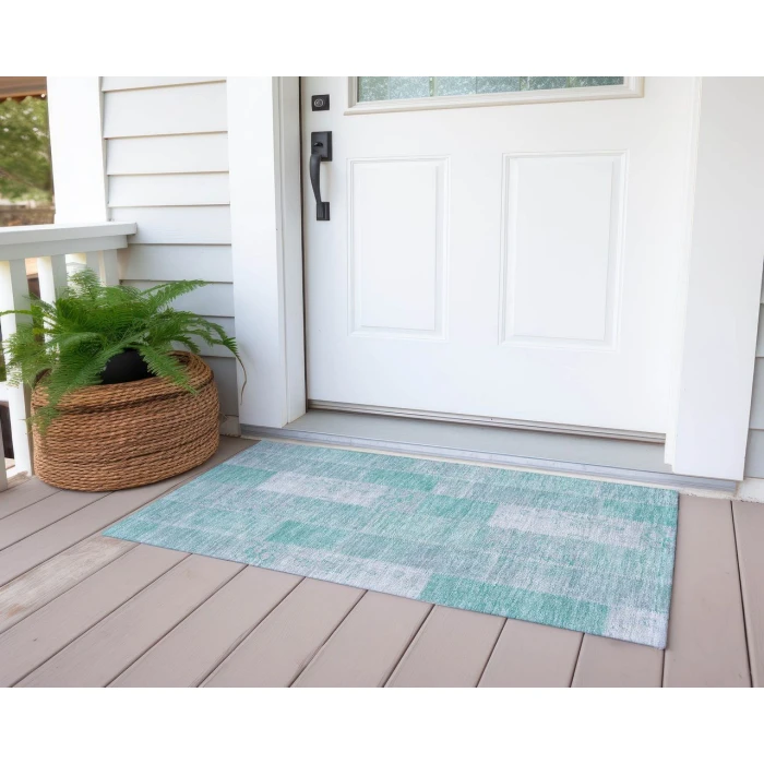Chantille ACN631 Aqua 1'8" x 2'6" Rug
