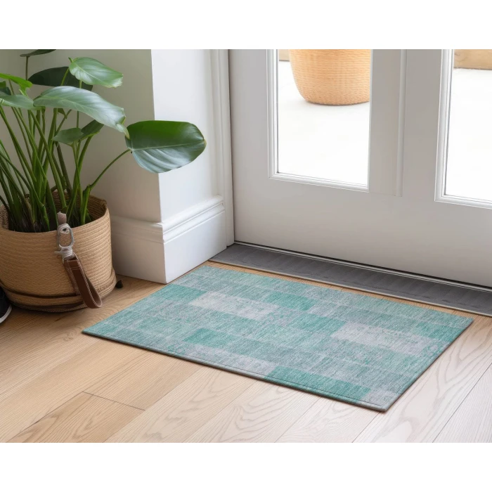 Chantille ACN631 Aqua 1'8" x 2'6" Rug