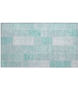 Addison Chantille ACN631 Aqua 1 ft. 8 in. x 2 ft. 6 in. Rectangle Rug