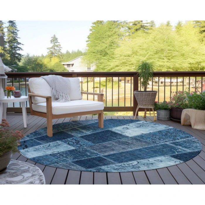 Chantille ACN631 Blue 8' x 8' Rug