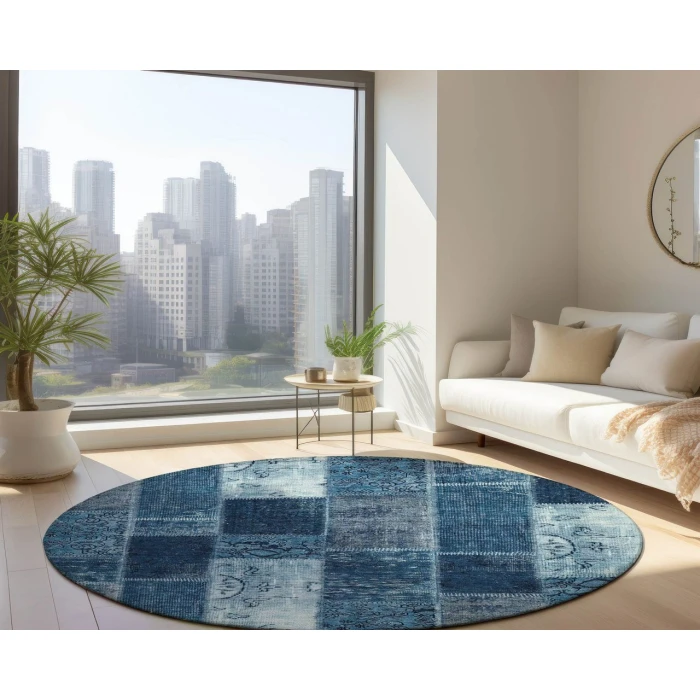 Chantille ACN631 Blue 8' x 8' Rug
