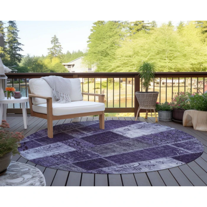 Chantille ACN631 Purple 8' x 8' Rug