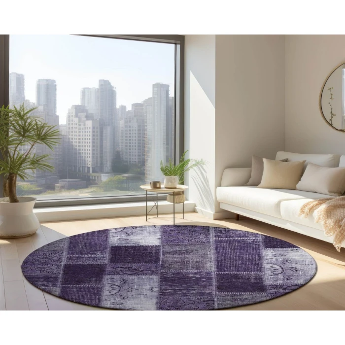 Chantille ACN631 Purple 8' x 8' Rug