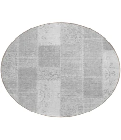 Addison Chantille ACN631 Silver 8 ft. x 8 ft. Round Rug