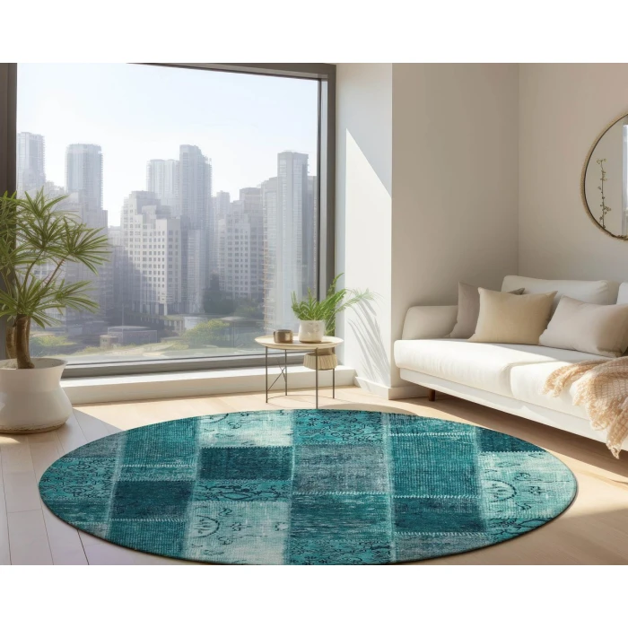 Chantille ACN631 Teal 8' x 8' Rug