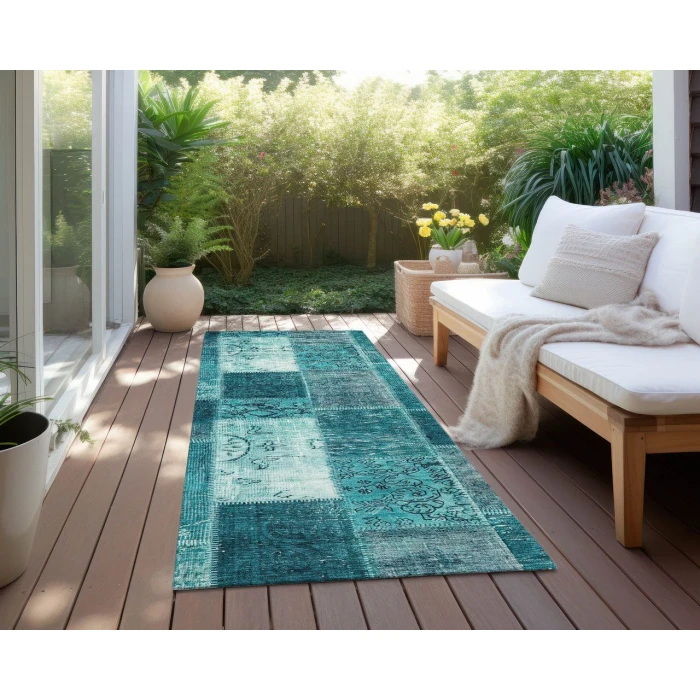 Chantille ACN631 Teal 2'3" x 7'6" Rug