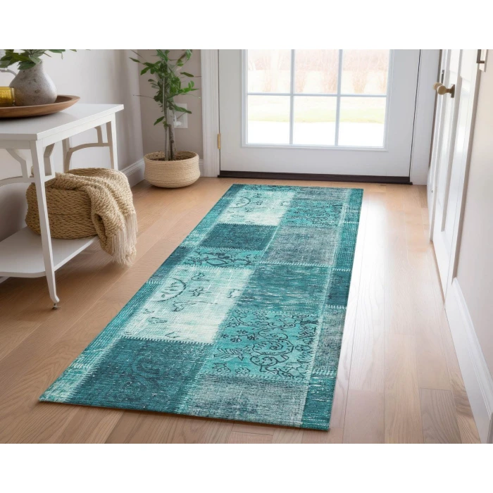 Chantille ACN631 Teal 2'3" x 7'6" Rug