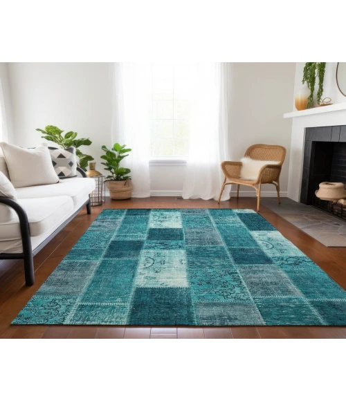 Chantille ACN631 Teal 2'6" x 3'10" Rug