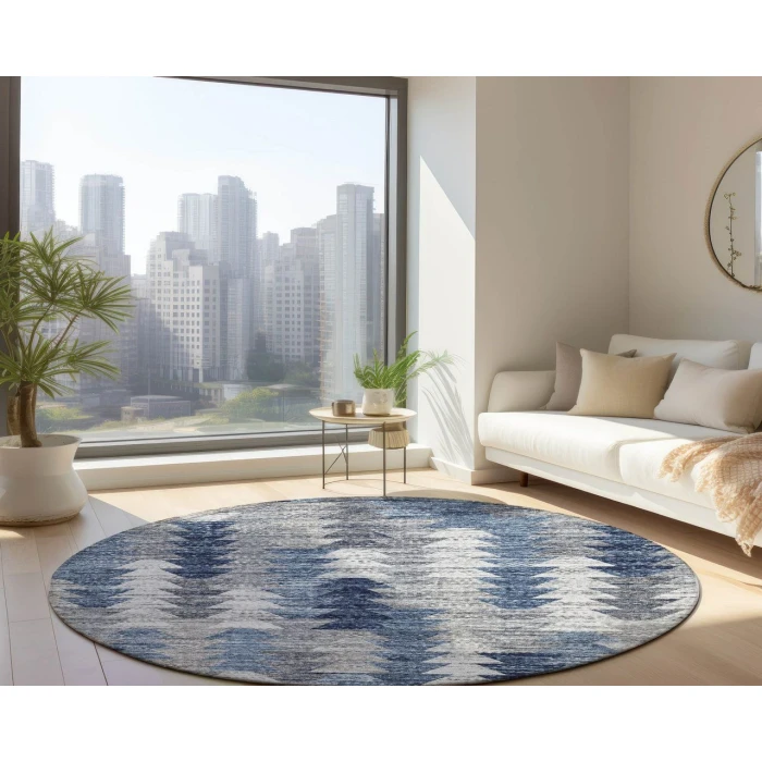 Chantille ACN632 Blue 8' x 8' Rug