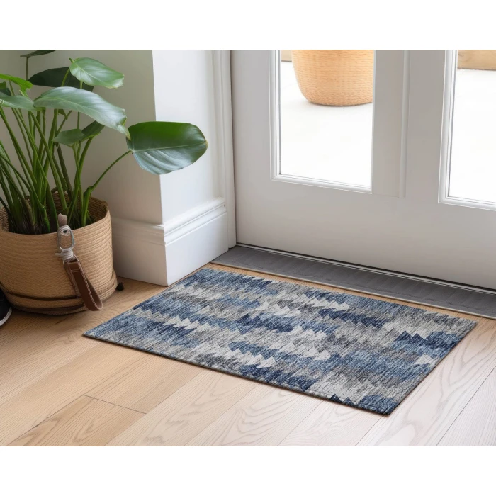 Chantille ACN632 Blue 1'8" x 2'6" Rug