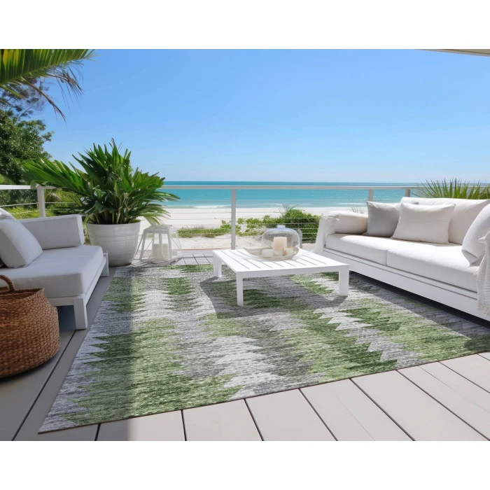 Chantille ACN632 Green 3' x 5' Rug
