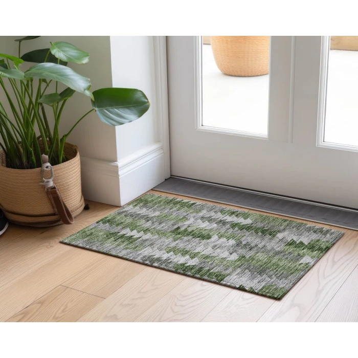 Chantille ACN632 Green 1'8" x 2'6" Rug