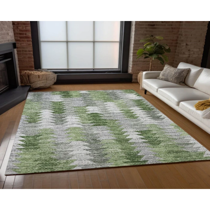 Chantille ACN632 Green 3' x 5' Rug