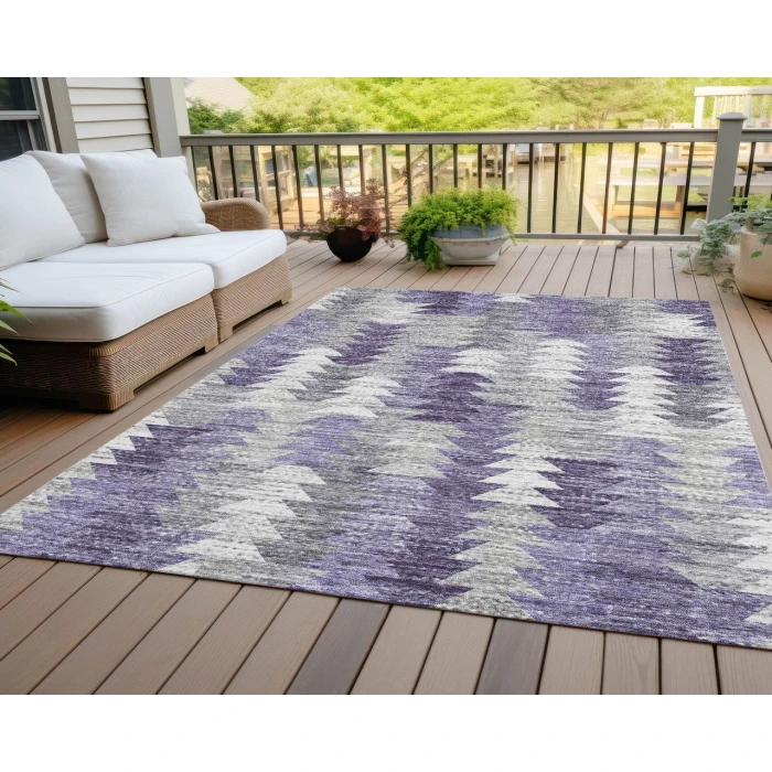 Chantille ACN632 Purple 3' x 5' Rug