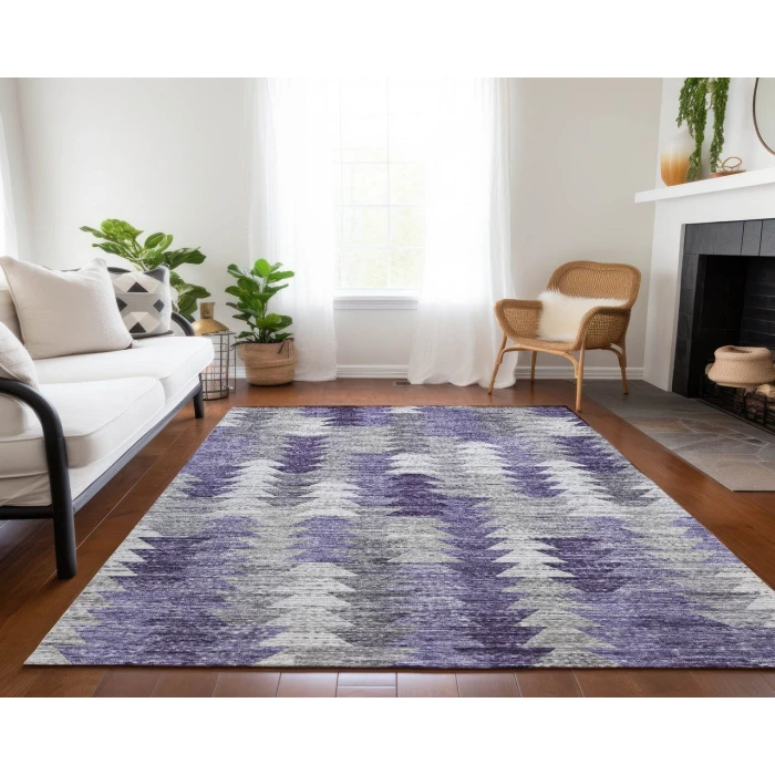 Chantille ACN632 Purple 3' x 5' Rug