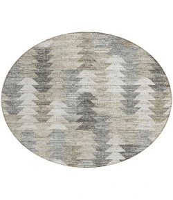 Addison Chantille ACN632 Taupe 8 ft. x 8 ft. Round Rug