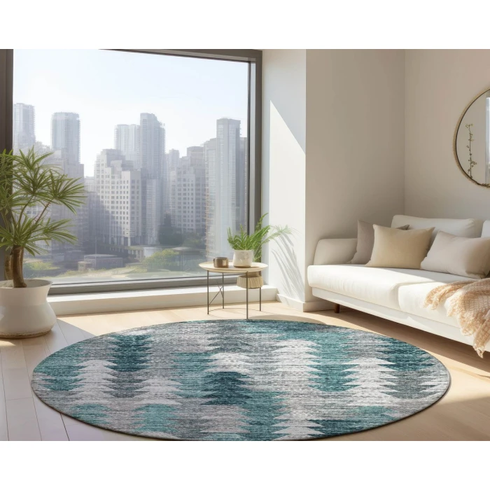 Chantille ACN632 Teal 8' x 8' Rug